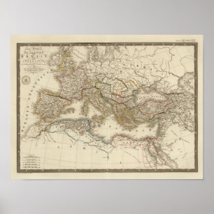 Poster Hémisphère oriental classique de Rome