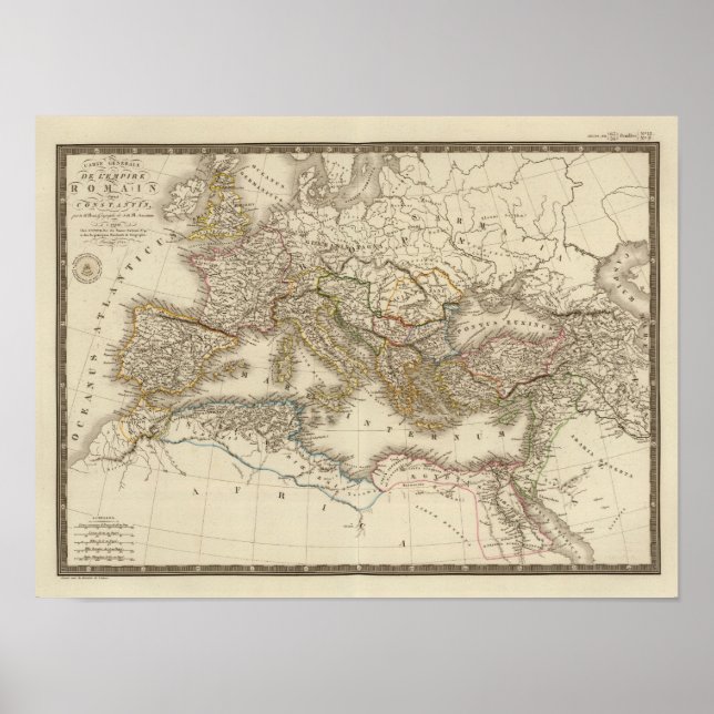 Poster Hémisphère oriental classique de Rome (Devant)