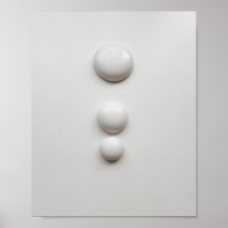 Poster Hémisphères de porcelaine 1