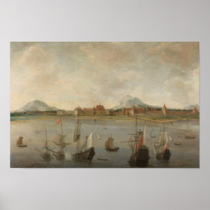 Poster Hendrick Dubbels - Vue de Batavia