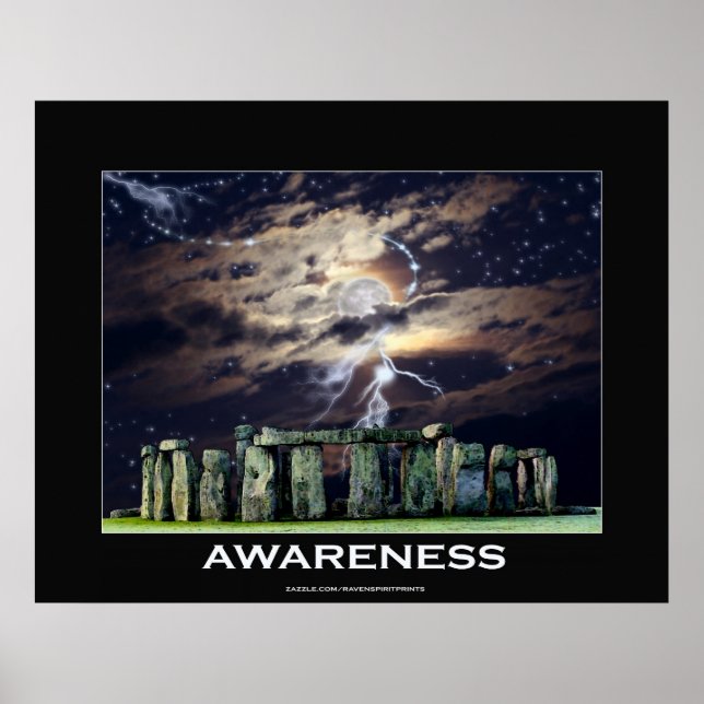 Poster HENGE DE PIERRE Sensibilisation Motivation Art Pos (Devant)