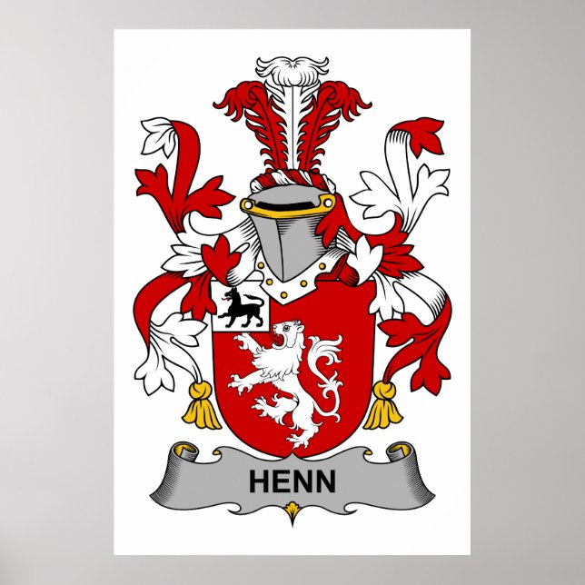 Poster Henn Family Crest (Devant)