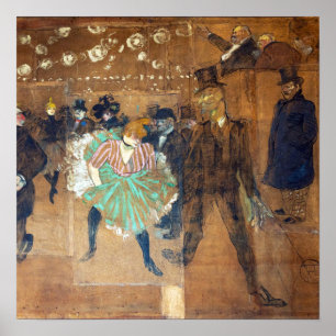 Poster Henri de Toulouse-Lautrec - Danse au Rouge