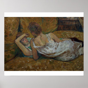 Poster Henri De Toulouse-Lautrec   deux amis (en pastel)