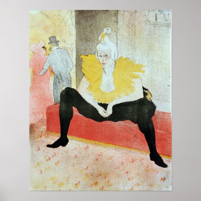 Poster Henri de Toulouse-Lautrec Le Clown assis (Devant)