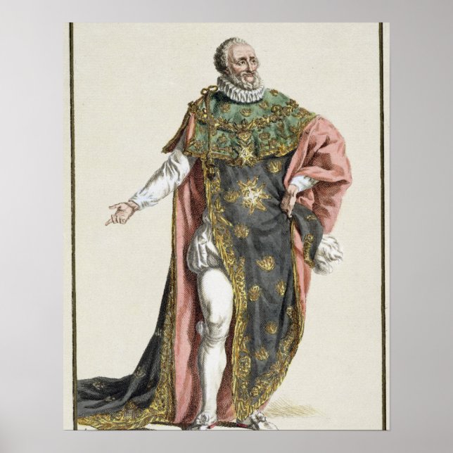 Poster Henri IV (1553-1610) Roi de France, de 'Receuil (Devant)