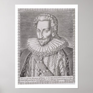 Poster Henri IV (1553-1610), roi de Navarre, 1589 (eng.