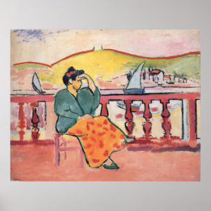 Poster Henri Matisse - Dame sur une terrasse - 1907
