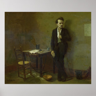 Poster Henri Rochefort à la prison de Mazas, 1871