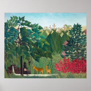 Poster Henri Rousseau - La cascade