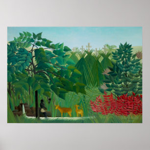 Poster Henri Rousseau - La cascade