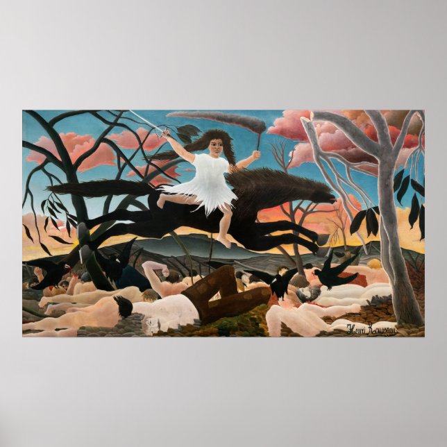Poster Henri Rousseau - La guerre (Devant)