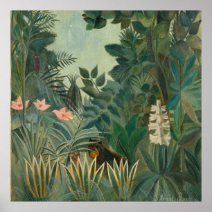 Poster Henri Rousseau La Jungle Equatoriale