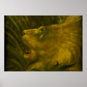 Poster Henri Rousseau - La Tête De Lion