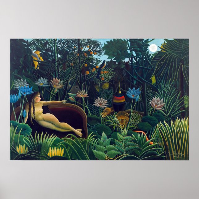 Poster Henri Rousseau - Le Rêve / Le Reve (Devant)