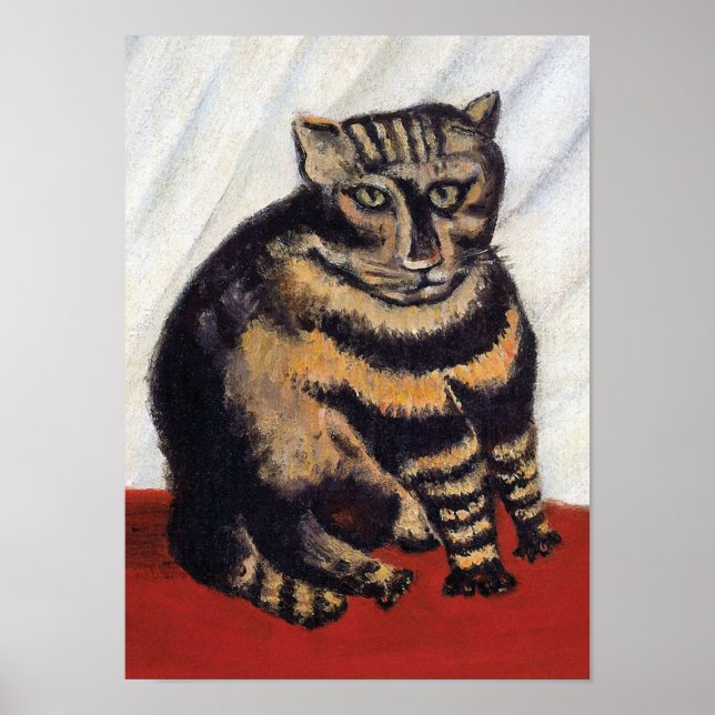 Poster Henri Rousseau - Le Tigre ( Le Conversation Tigre  (Devant)