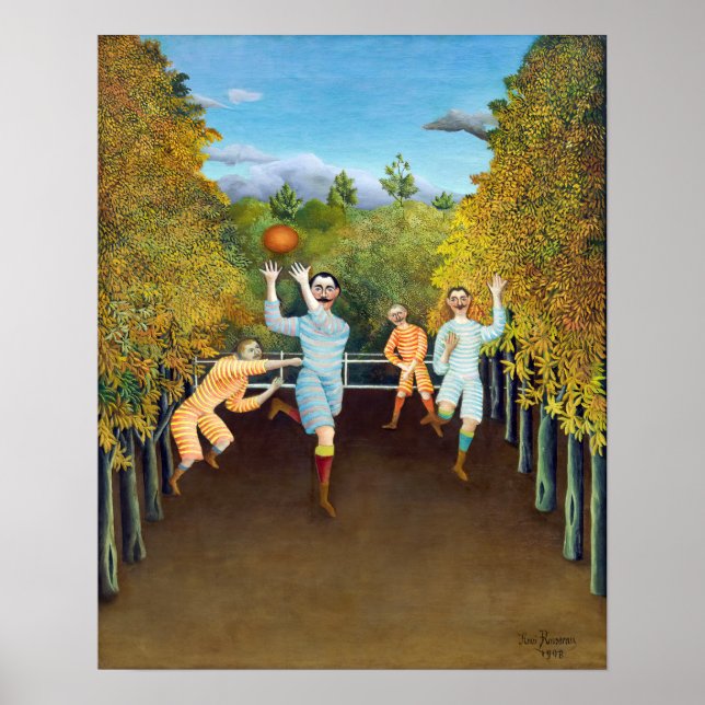 Poster Henri Rousseau - Les joueurs de football (Devant)