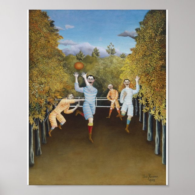 Poster Henri Rousseau - Les joueurs de football (Devant)