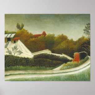 Poster Henri Rousseau - Moulin de scie, périphérie de Par