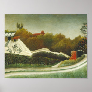 Poster Henri Rousseau - Moulin de scie, périphérie de Par