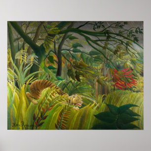 Poster Henri Rousseau - Surpris !