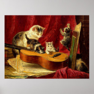 Poster Henriëtte Ronner-Knip Faire de la musique