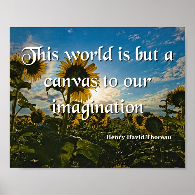 Poster Henry David Thoreau, Imagination (Devant)