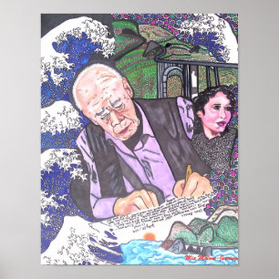 Poster Henry Miller, Anais Nin et grand Sur