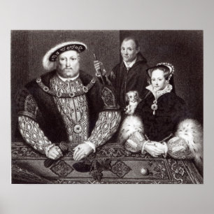 Poster Henry VIII, sa fille la reine Mary