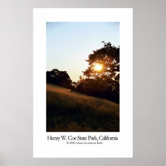 Poster Henry W. Coe State Park, Californie