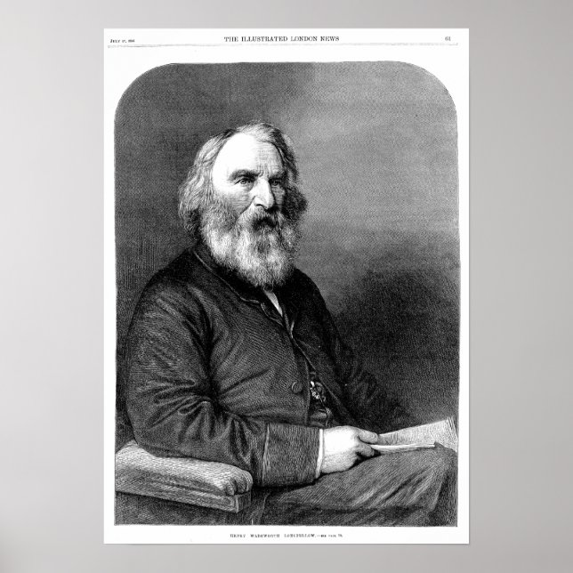Poster Henry Wadsworth Longfellow (Devant)