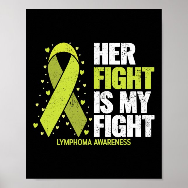 Poster Her Fight Is My Fight Blood Cancer Lymphoma Awaren (Devant)