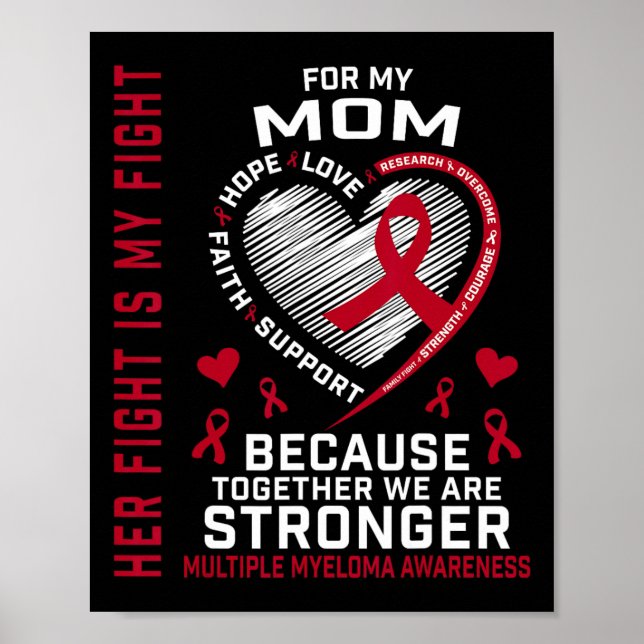 Poster Her Fight Is My Fight Mom Multiple Myeloma Awarene (Devant)