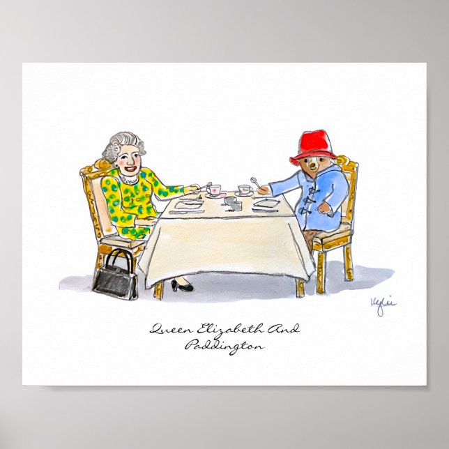 Poster Her Majesty, Queen Elizabeth II (Devant)