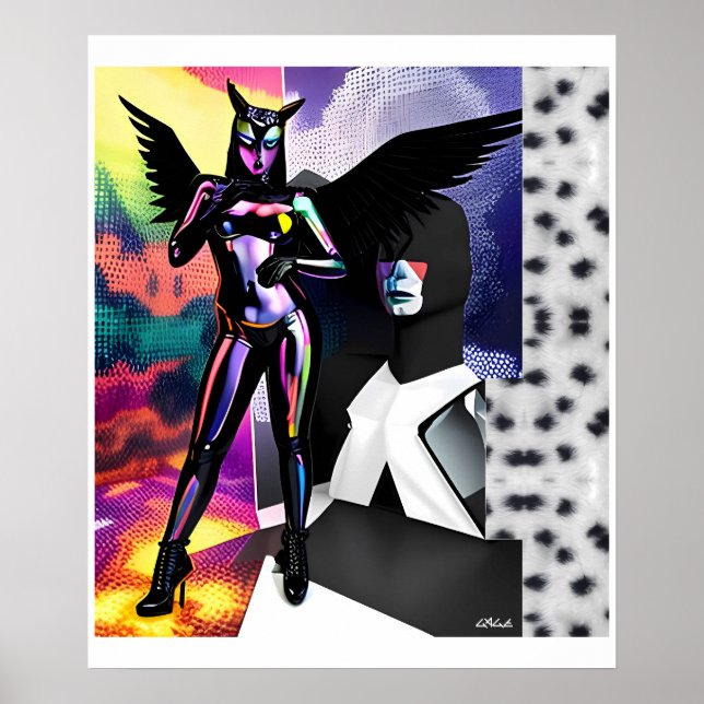 Poster Her New Memphis Design Party (Devant)