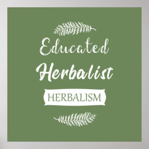 Poster Herbaliste instruit