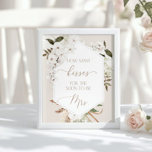 Poster herbe des Pampas Devinez combien de baisers