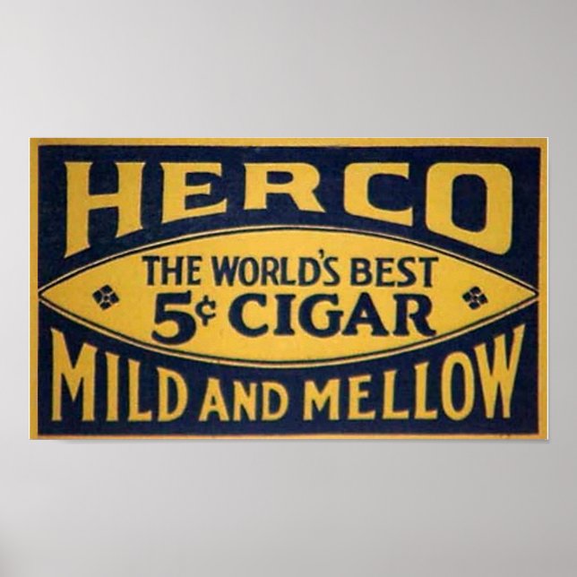 Poster Herco Cigar-1905 (Devant)