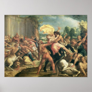 Poster Hercule, Deianeira et le centaure Eurytion