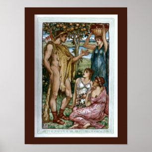Poster Hercule et les nymphes