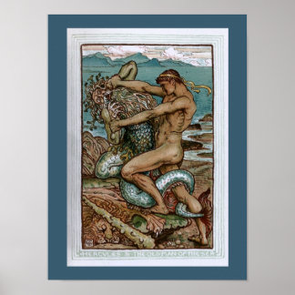 Poster Hercules et le vieil homme de la mer
