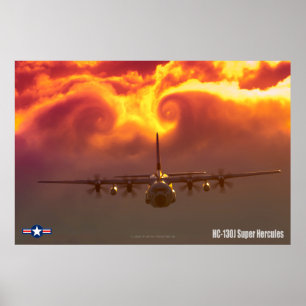 POSTER HERCULES SUPER HC-130J