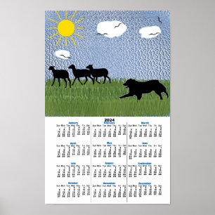 Poster Herding - Driving the Sheep Aussie v3 2024
