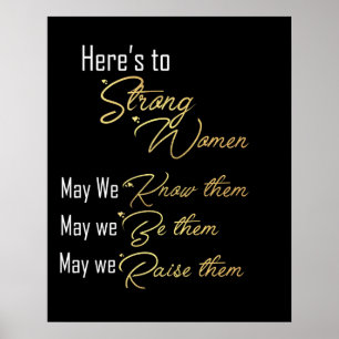 Poster "Here's Strong Women"