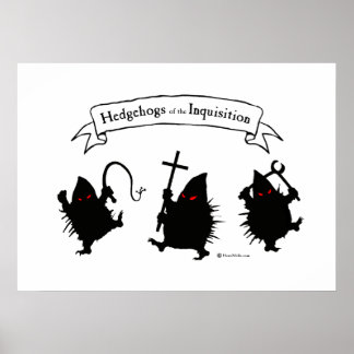 Poster Hérisson de l'Inquisition