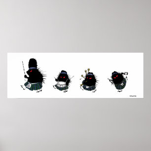 Poster Hérisson des Highlands