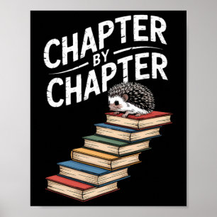 Poster Hérisson Livre Grimpe Chapitre Par Chapitre Amusan