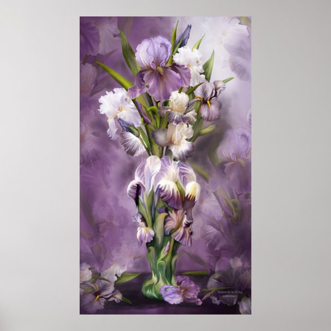 Poster Hérloom Iris In Iris Vase Art Poster/Imprimer (Devant)
