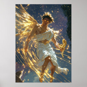 Poster Hermès, Messager des Dieux - Vitesse Divine