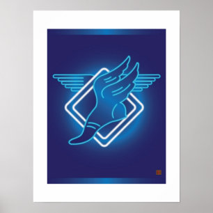 Poster Hermes Winged Sandal-Print